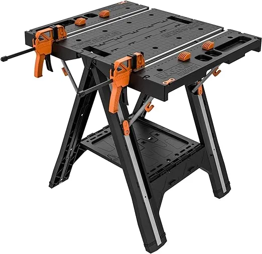 WORX WX051 Pegasus Folding Work Table with Quick Clamps