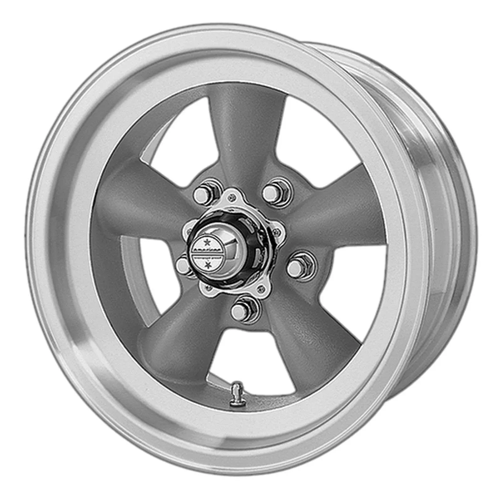 15x7 5x114.3mm|5x4.5 inch American Racing VN105D Torq-Thrust D Gray Wheels