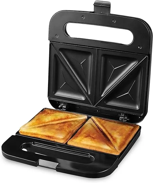 Ovente Sandwich Maker Non Stick Electric Grill - Black