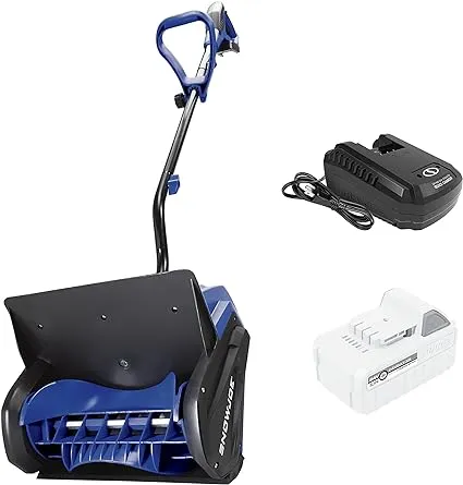 Snow Joe 24V-SS13-TV1 24-Volt iON+ Cordless Snow Shovel Bundle | W/ 4.0-Ah Battery, Charger, Cover, Ice Dozer and Extended Warranty