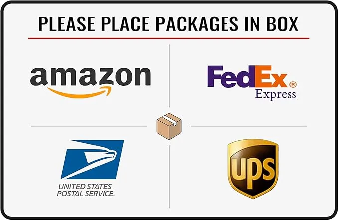 Please Place Packages in Box Delivery Sign for Outdoor Use 12 X 8 Inch (025)