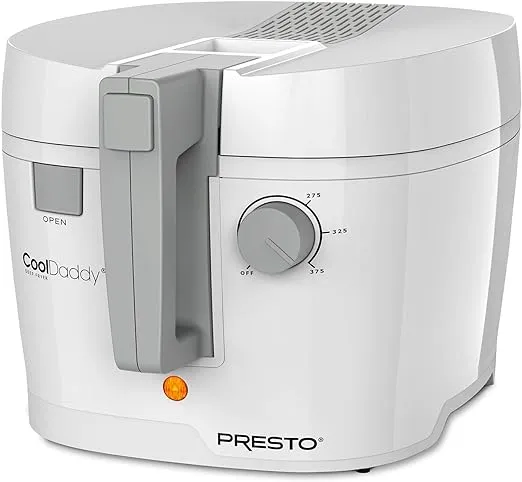 Presto CoolDaddy 05443 Deep Fryer 1500W - 2 qt - White