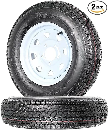 2-Pack Trailer Tires Rims