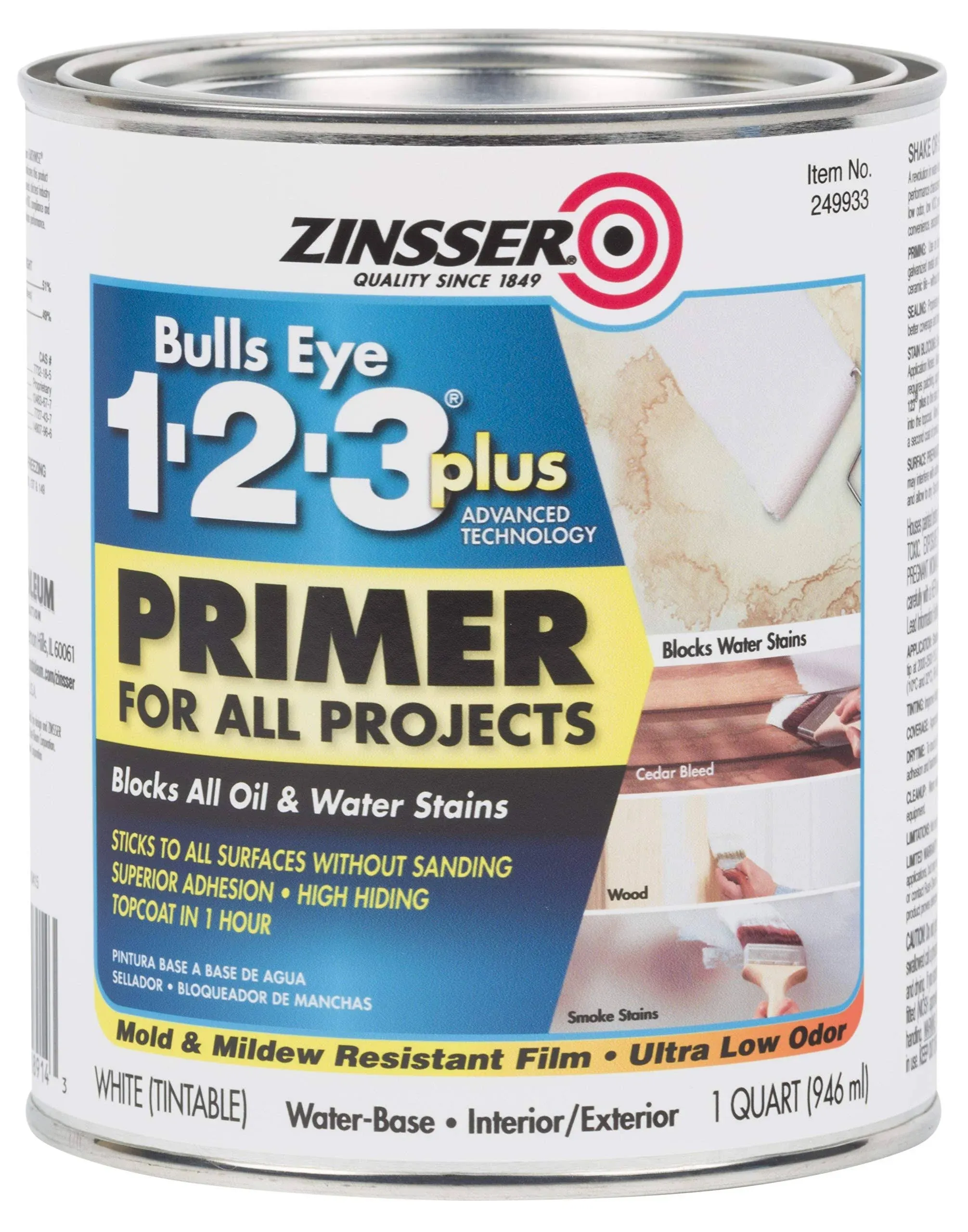 Zinsser Bulls Eye 1-2-3 Primer - 1 qt