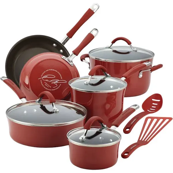 Rachael Ray 12-Piece Cucina Nonstick Cookware Set