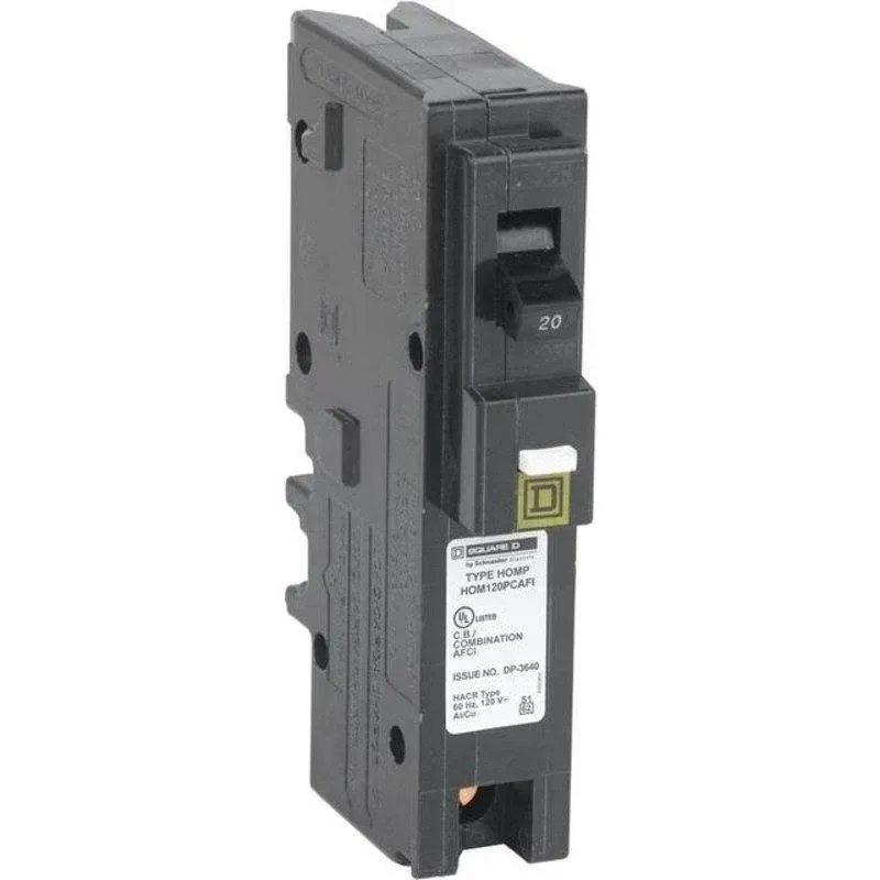 Square-D Homeline 20A Single Pole Circuit Breaker