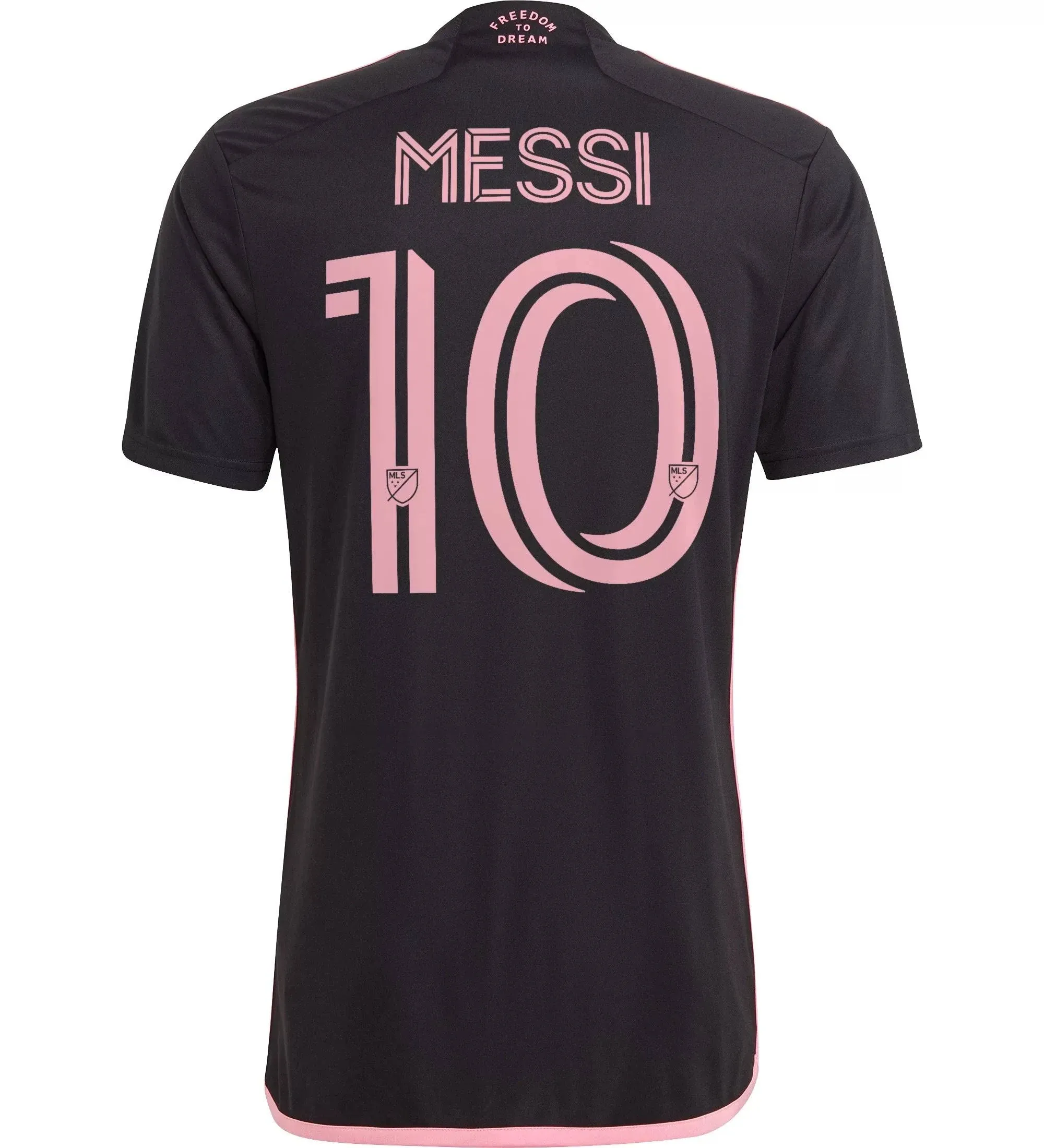 Men's Adidas Inter Miami CF 23/24 Messi Away Jersey Black