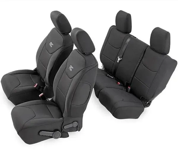 Neoprene Seat Cover Set | Black 11-12 for Wrangler JK Unlimited 27360