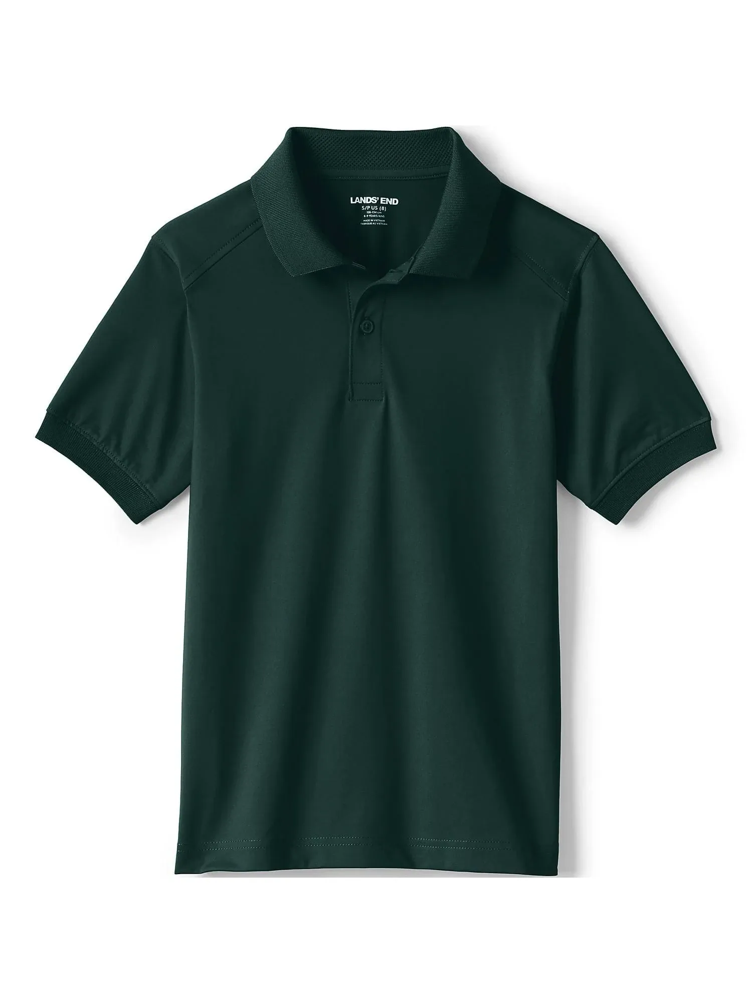 Lands' End School Uniform Kids Short Sleeve Rapid Dry Polo Shirt