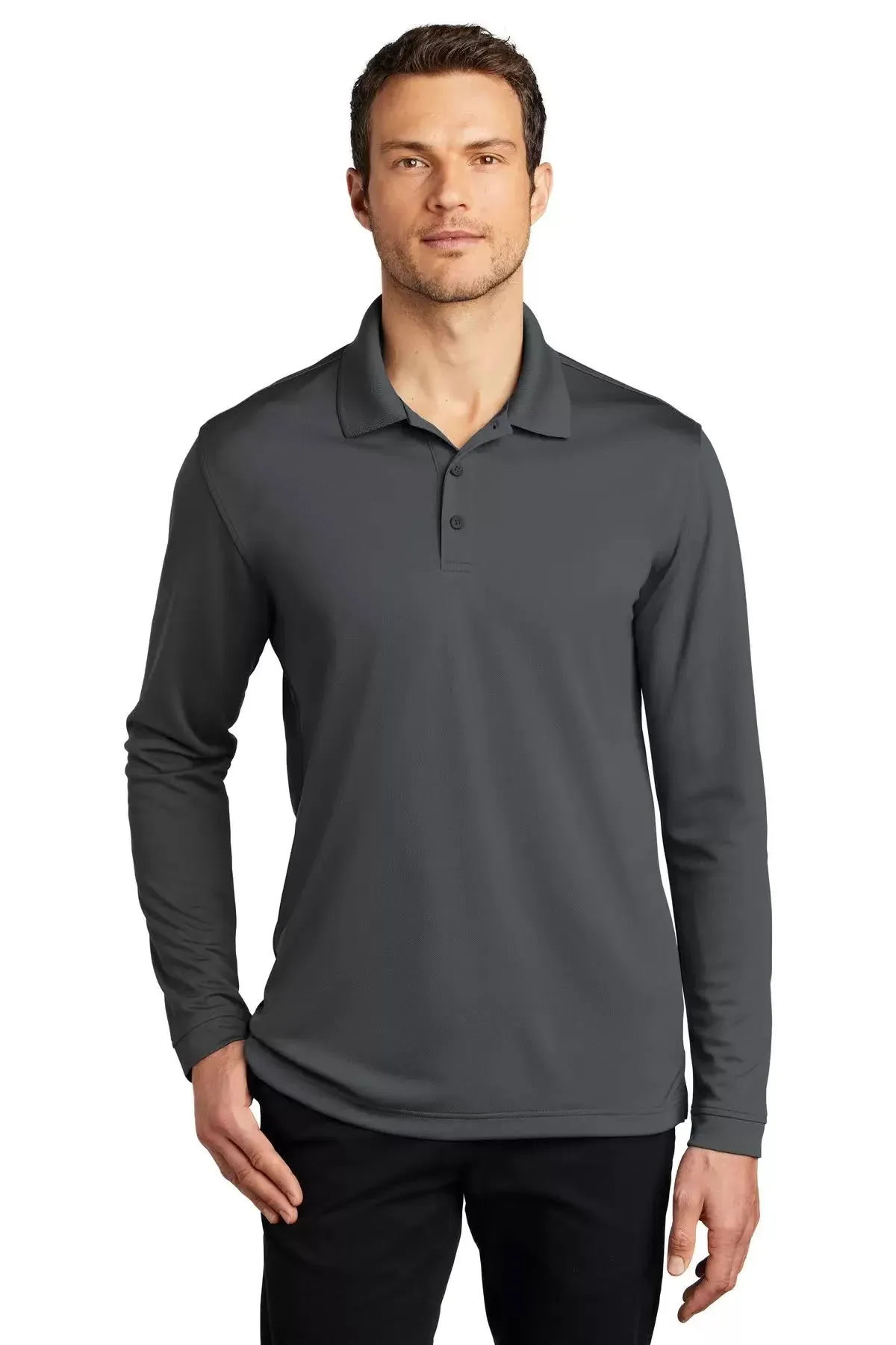 Port Authority Dry Zone UV Micro-Mesh Long Sleeve Polo