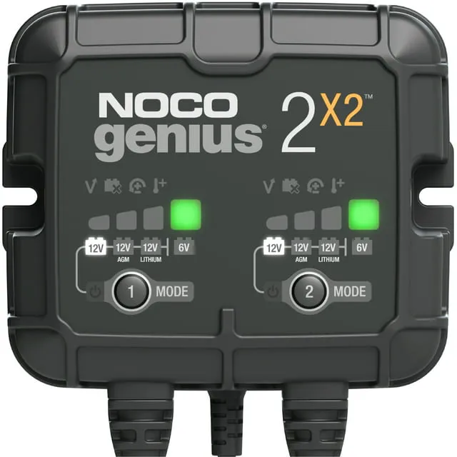 NOCO Genius2x2 Two-Bank Battery Charger