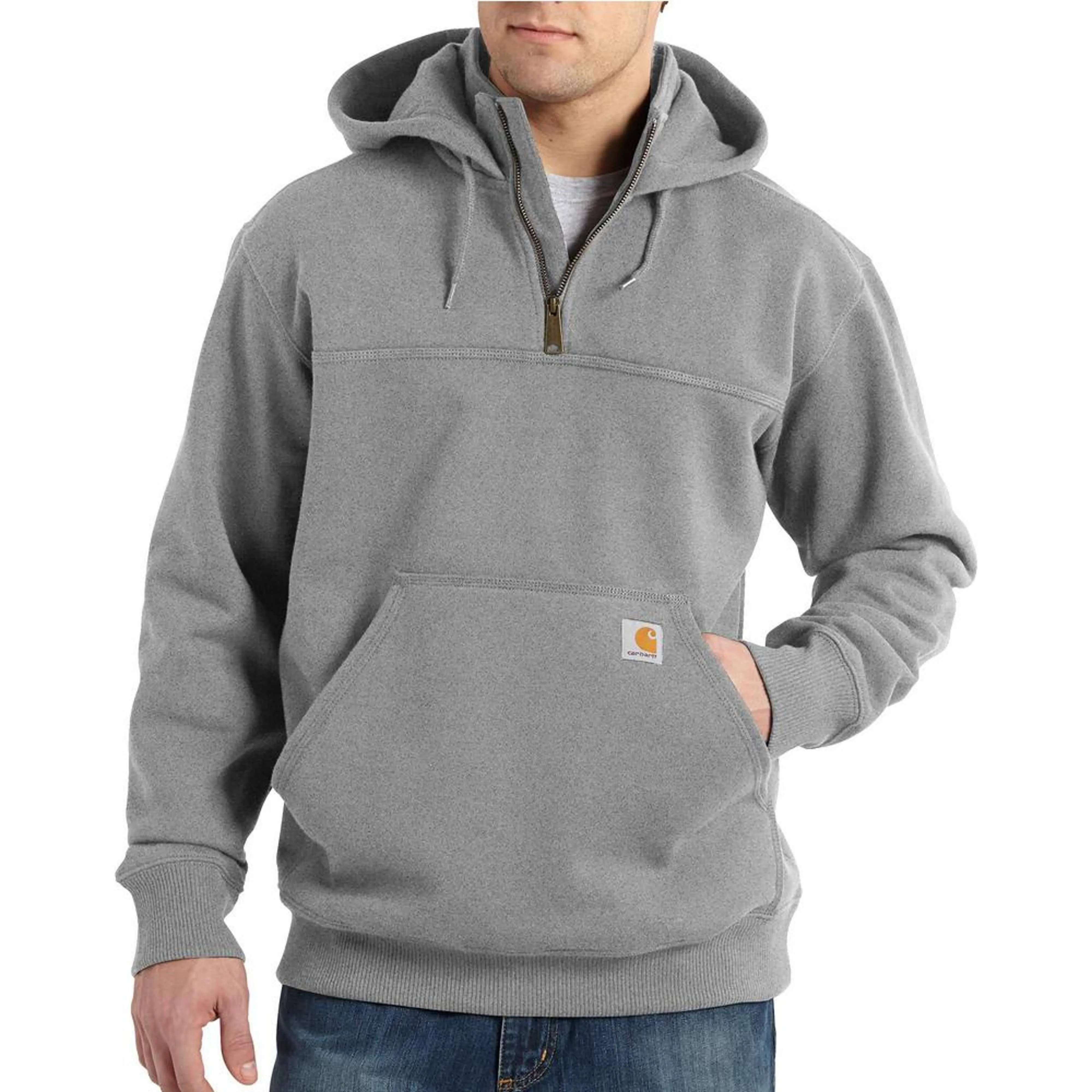 Carhartt New Navy Rain Defender Paxton Heavyweight Hooded Zip Mock Sweatshirt