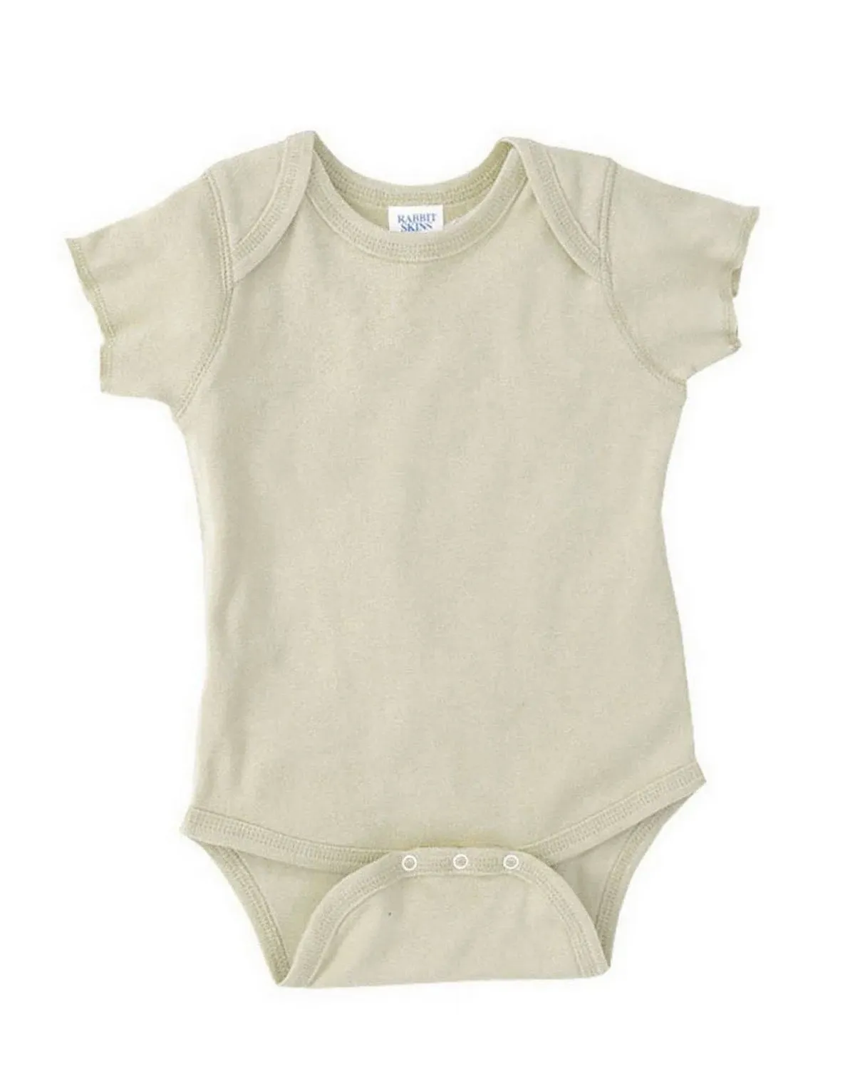 Rabbit Skins 4400 Infant Baby Rib Bodysuit - Natural, 6M