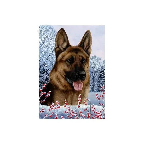 German Shepherd Decorative Flag