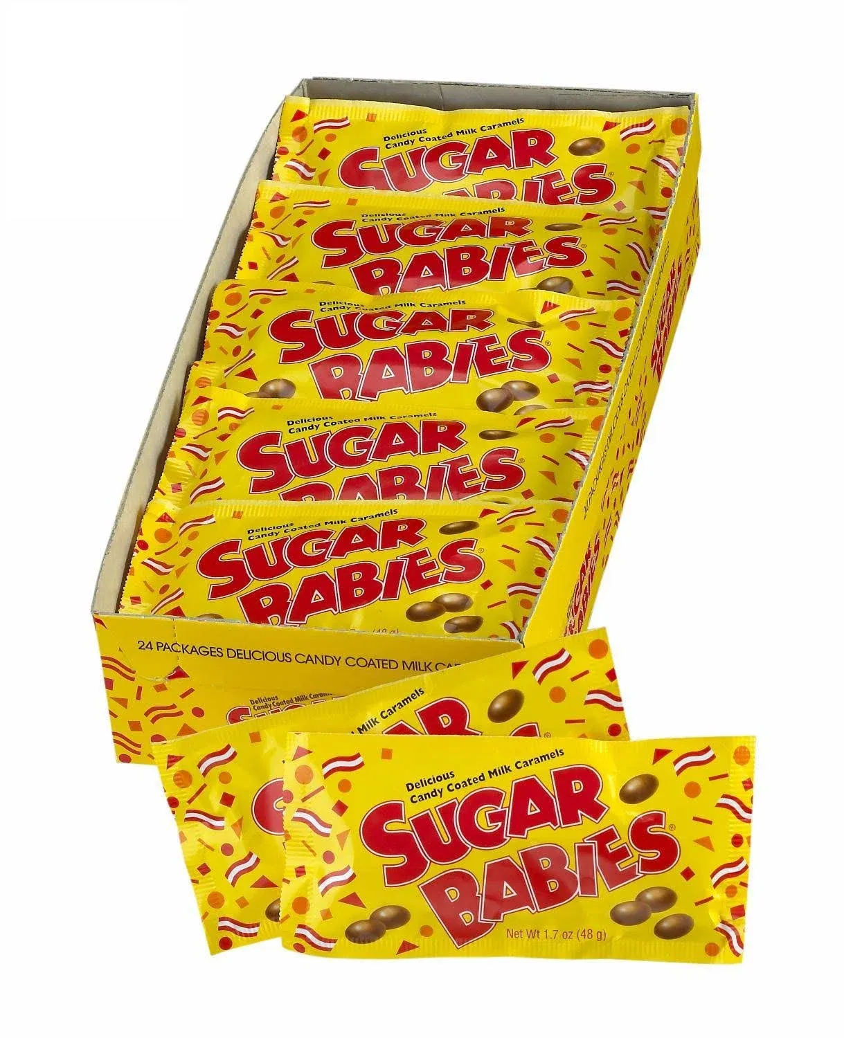 Sugar Babies Milk Caramels, Candy Coated - 24 packages, 40.6 oz