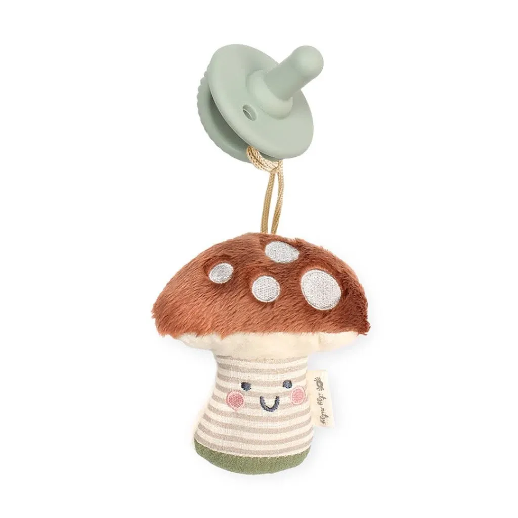 Itzy Ritzy Sweetie Pal - Pacifier & Stuffed Animal | Ash The Mushroom