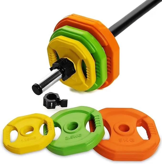 Cardio Pump Set, Adjustable Barbell Weight Plates for Home &amp; Gym Workout (ava...