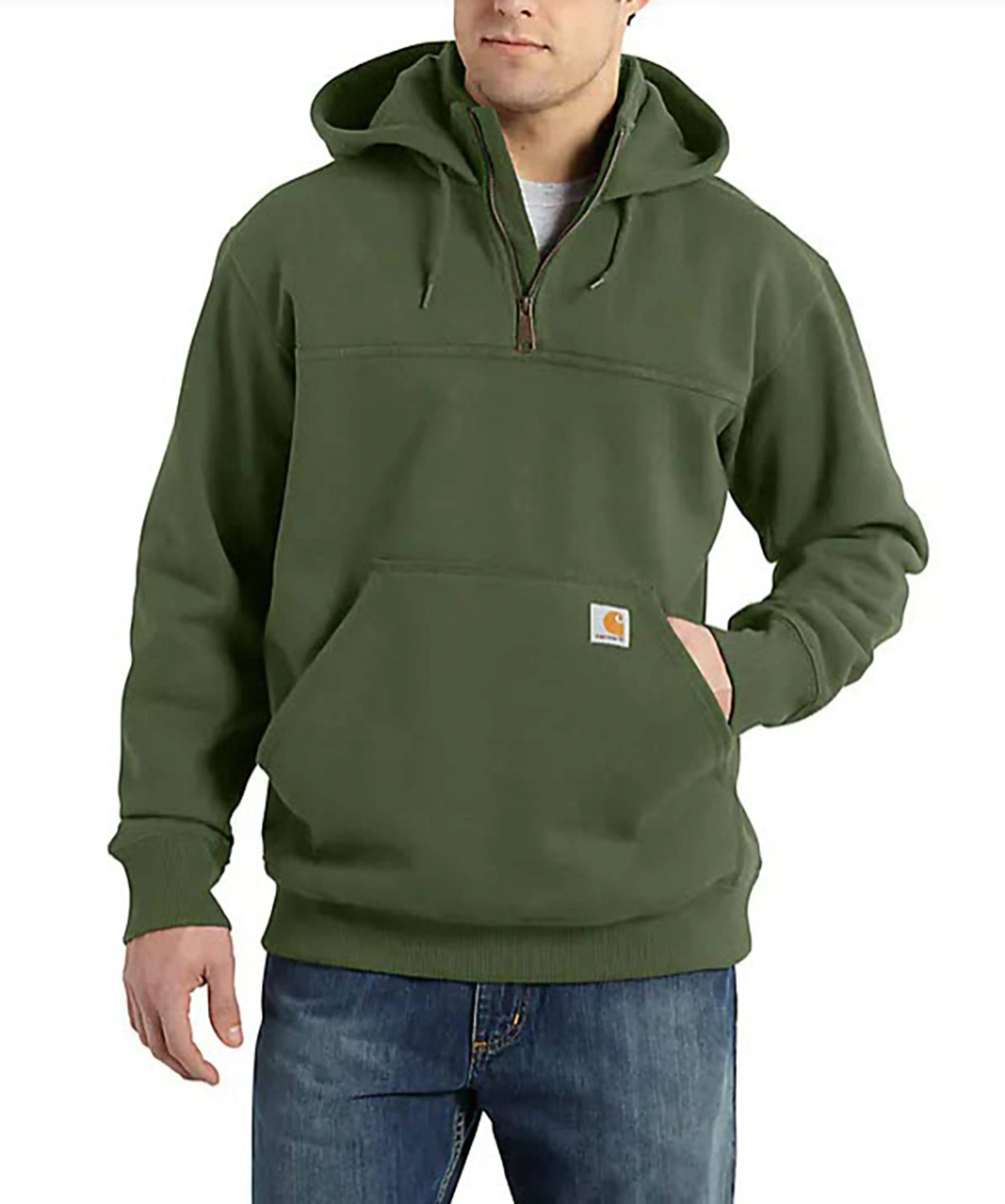 Carhartt Men&#039;s Rain Defender Loose Fit Heavyweight Quarter-Zip Sweatshirt