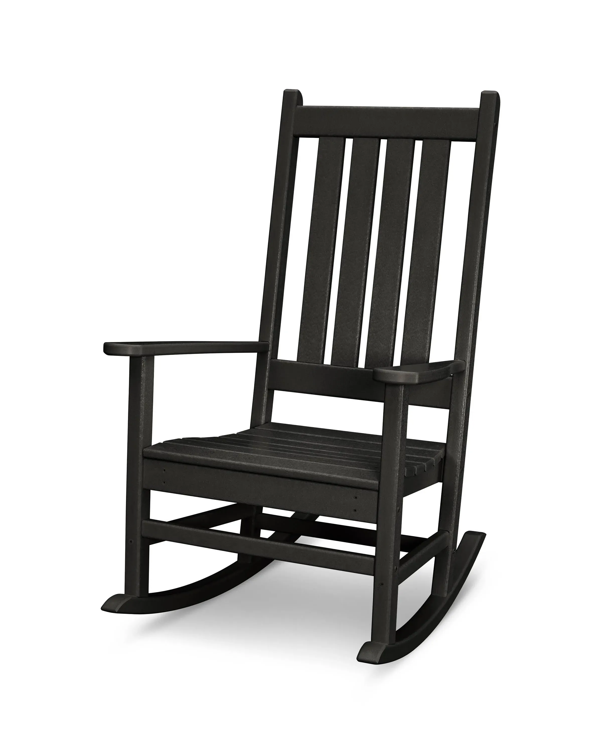 POLYWOOD Vineyard Porch Rocking Chair (Black)