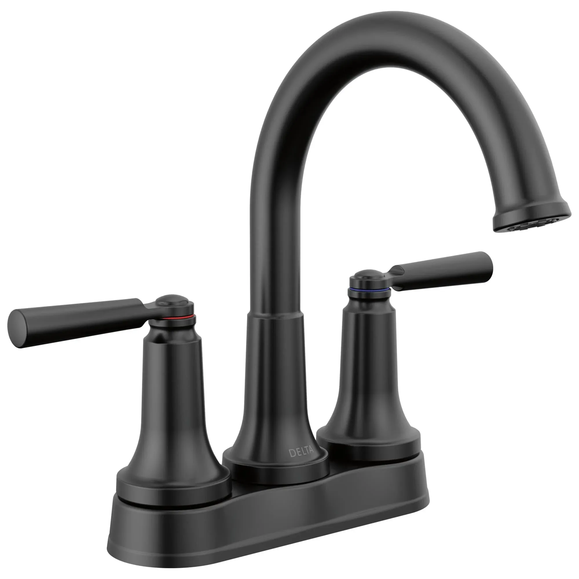 Delta Saylor : Two Handle Centerset Bathroom Faucet Matte Black