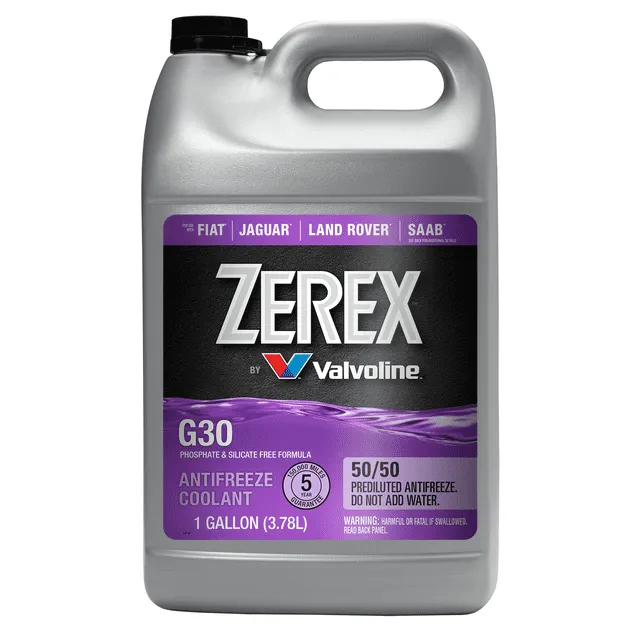 Zerex G30 Antifreeze / Coolant 50/50 Prediluted Ready-to-Use 1 Ga