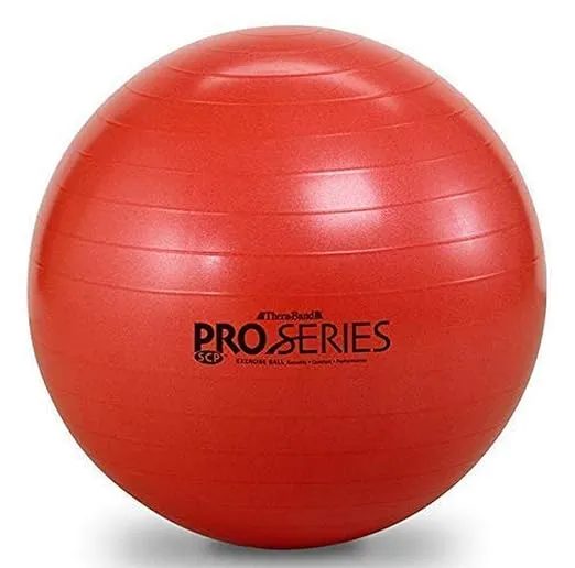 Pro-Series Exercise Ball Slow-Deflate Red 55 cm