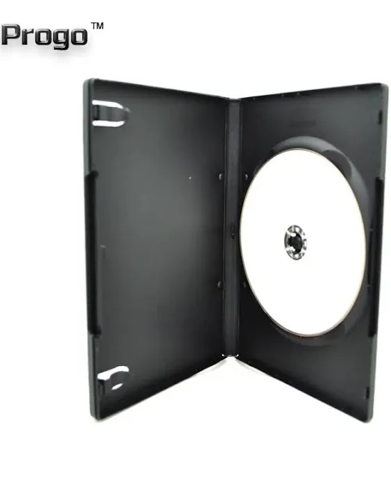 100 Pack Standard Black Single DVD Cases 14MM