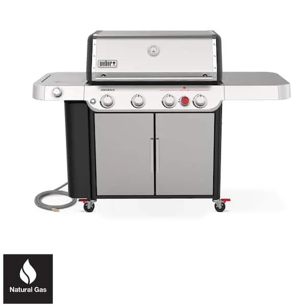 Weber - Genesis S-435 Natural GAS Grill - Stainless Steel