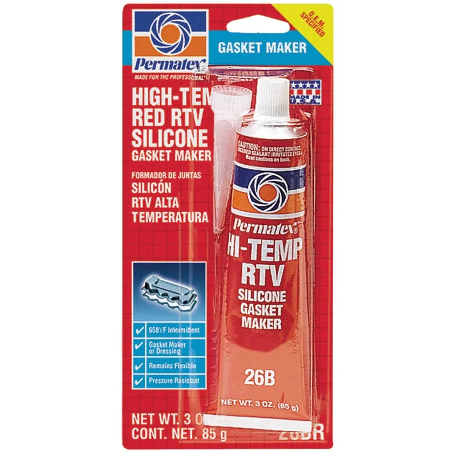 Permatex High-Temp RTV Silicone Gasket Maker - 3 oz