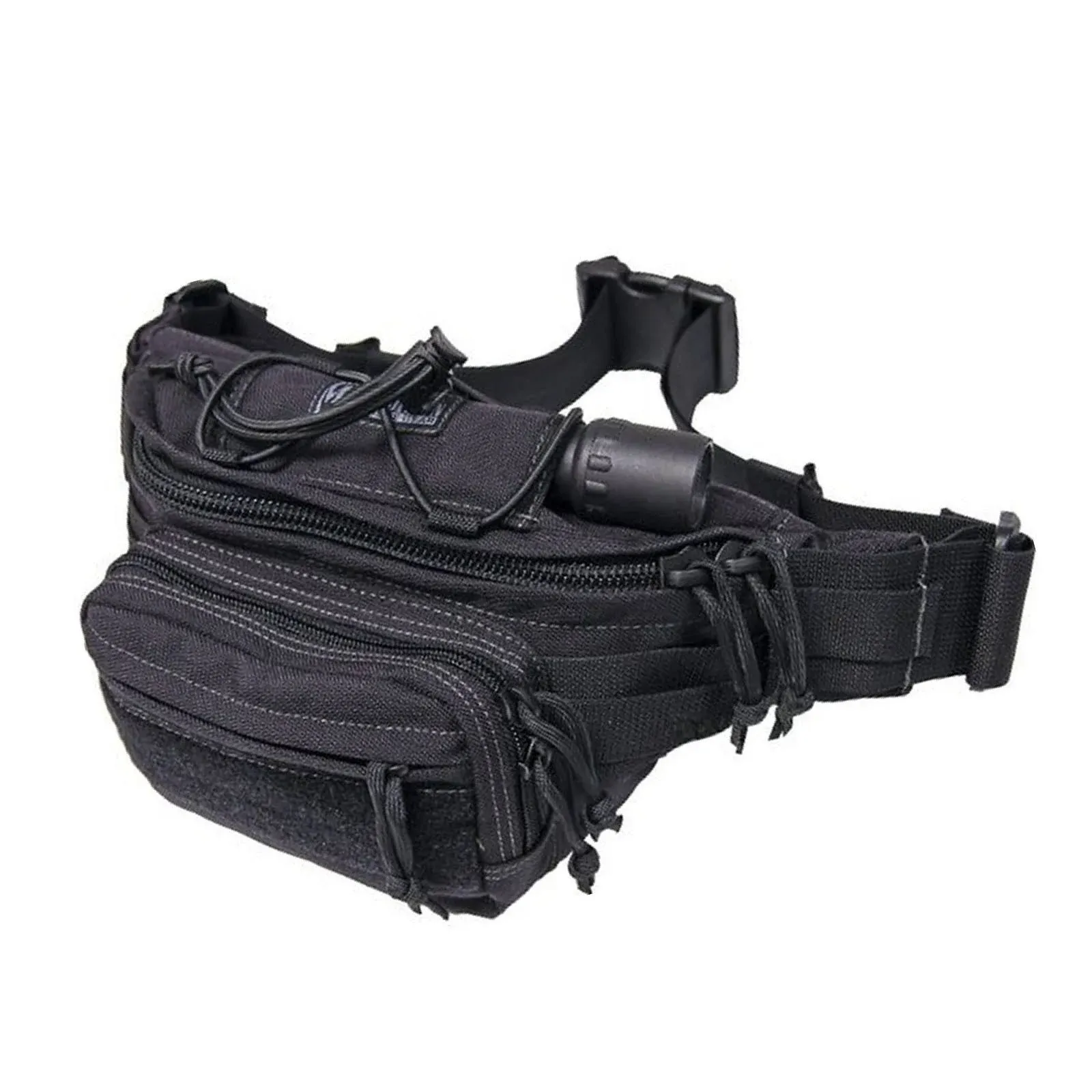 Maxpedition 0455B Octa Versipack Black 9&#034; x 5&#034; x 3&#034; Torch-Lair w/Waist Straps