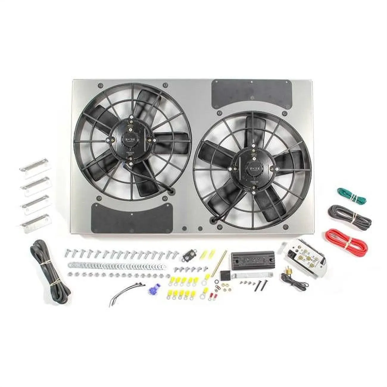 DERALE PWM Dual Rad Fan/ Aluminum Shroud Assembly