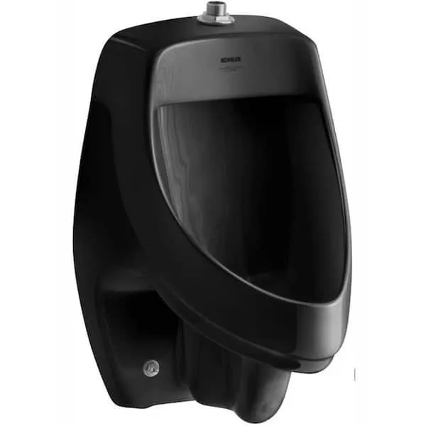 Kohler K-5016-ET-7 Black Dexter Elongated Urinal with Top Spud