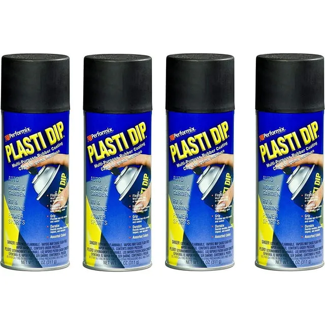 NEW Plasti Dip Rubberized Matte Black Spray, 11oz  FREE SHIPPING