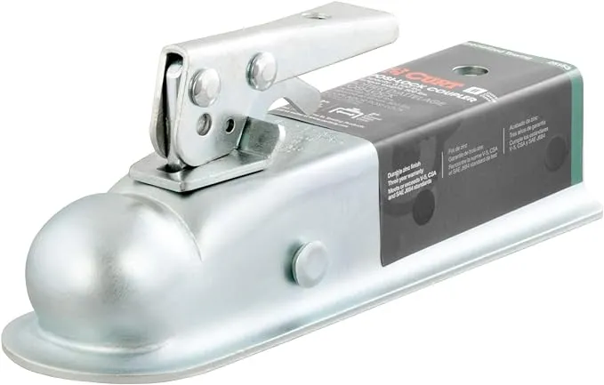 2" Straight-Tongue Coupler with Posi-Lock (2" Channel, 3,500 lbs., Zinc)