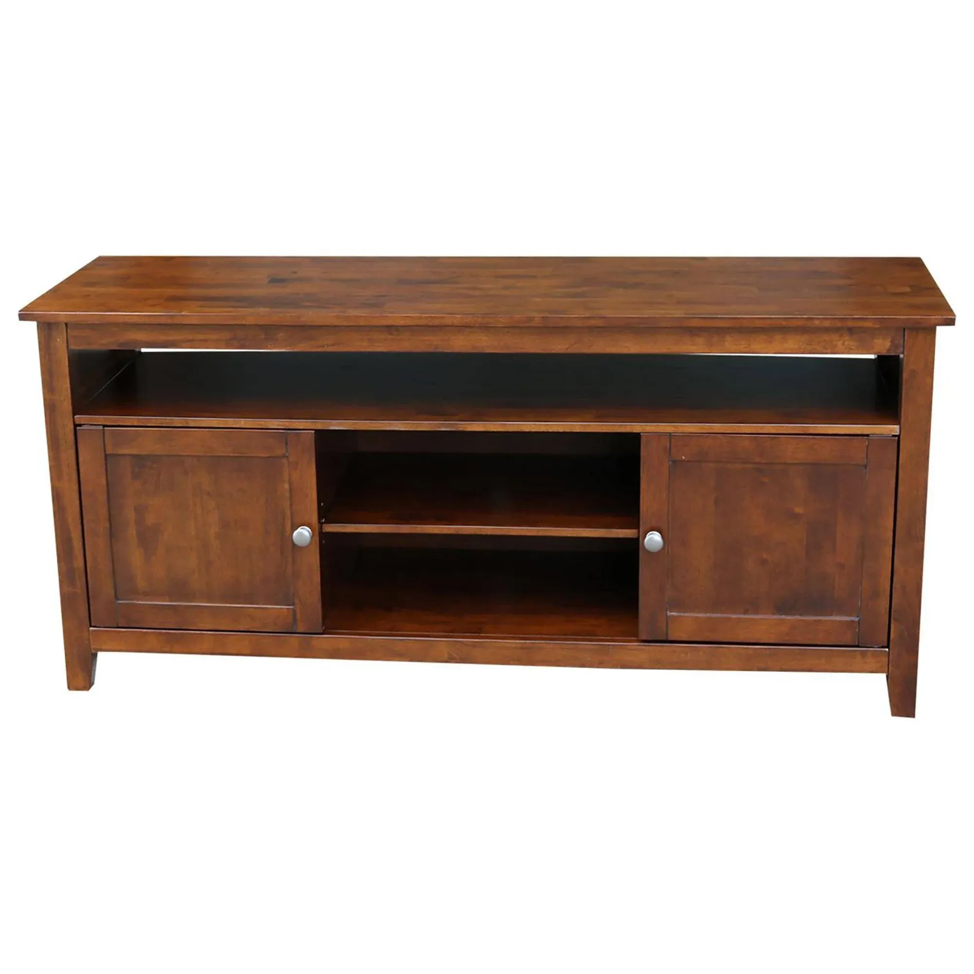 Entertainment / TV Stand with 2 Doors, Espresso