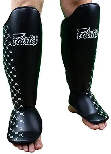 Fairtex SP5 Muay Thai Shin Guards for Men, Women, Kids | Shinguards Are Premium, Lightweight & Durable | Extended Protection to Avoid Shin Splint