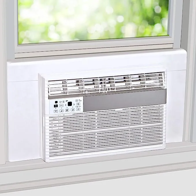 Breeze Stop Surround Insulation Side Panels White for Window AC Unit Indoor Air Conditioner Cover for Winter and Summer