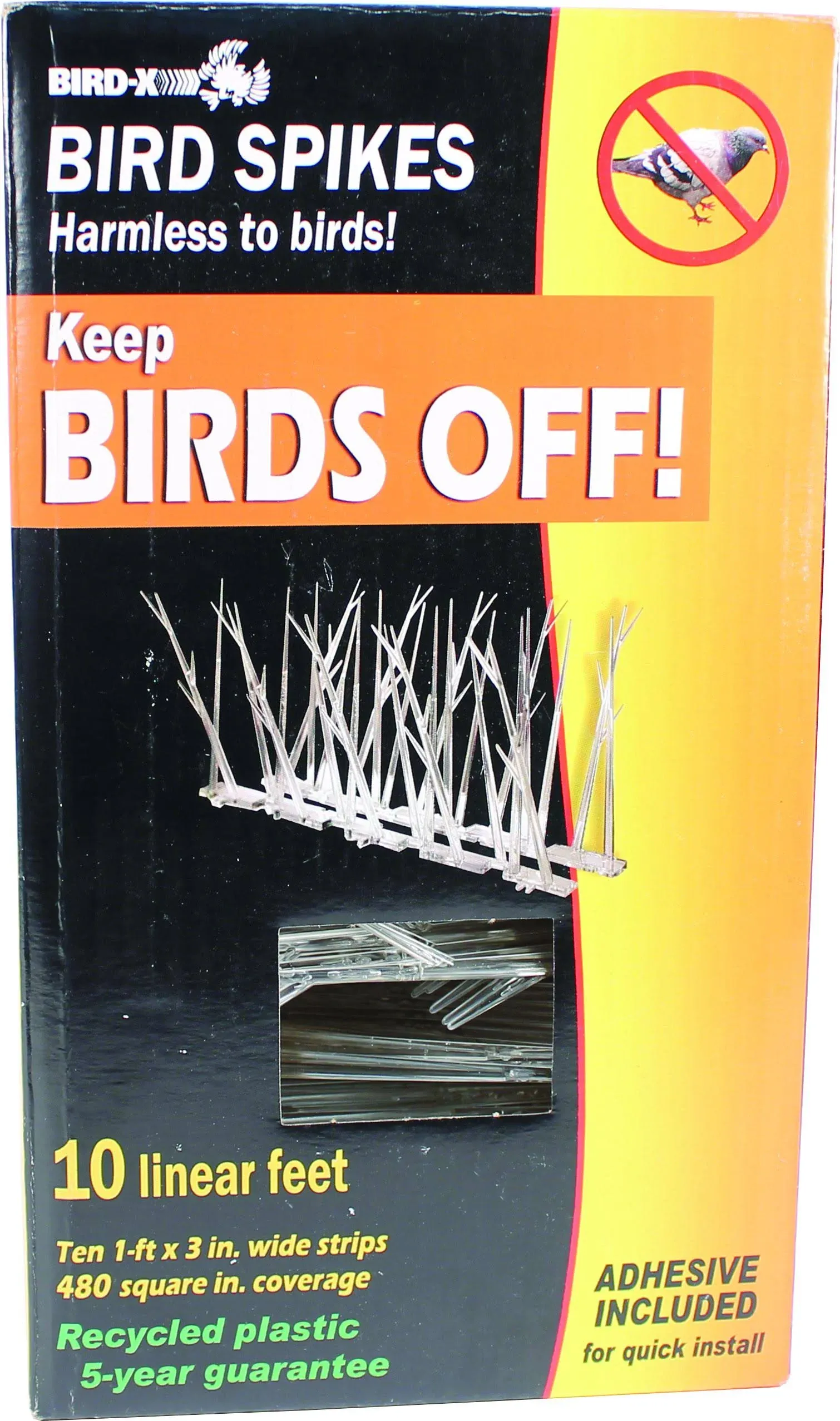 10 ft. Original Plastic Bird Spikes Bird Control Kit