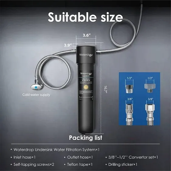 Waterdrop 15UA Under Sink Water Filter System