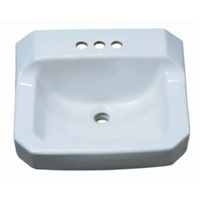 PROFLO White Wall-mount Rectangular Traditional Bathroom Sink (19.63-in x 17.38-in)PROFLO White Wall-mount Rectangular Traditional Bathroom Sink (19.63-in x 17.38-in)