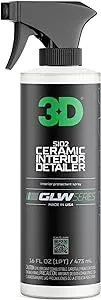 3D SiO2 Interior Detailer, GLW Series | Ultimate Deep Cleaning | Ultra Ceramic Protectant |Safe on Leather, Vinyl, Plastic & More | Removes Dust, Dirt, Grease | DIY Car Detailing | 16 oz