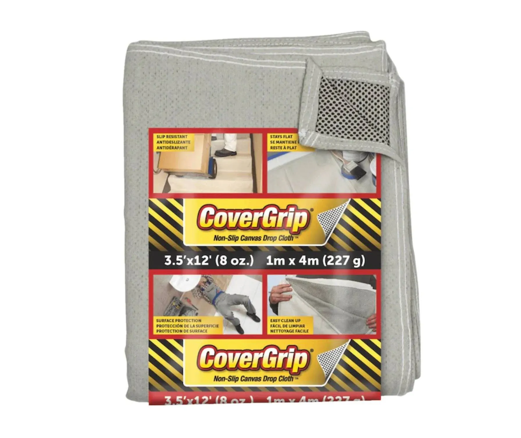 CoverGrip 3.5 ft. x 12 ft. Safety Drop Cloth