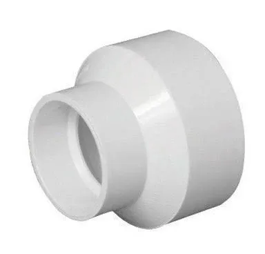 Charlotte Pipe Schedule 40 DWV Reducing PVC Coupling, 2 In. Hub x 1-1/2 In. Hub