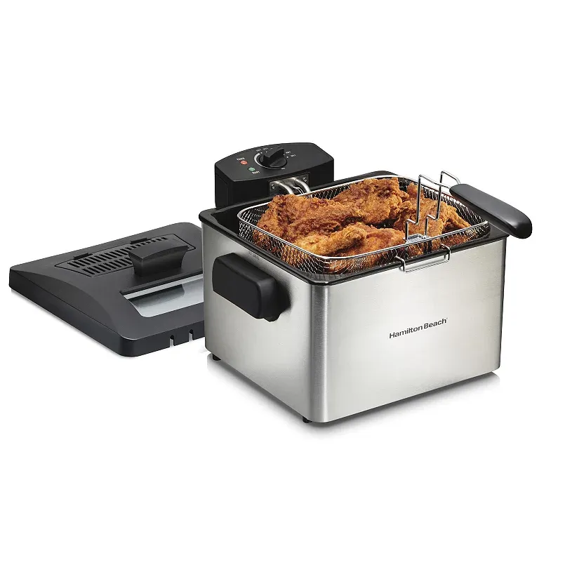 Hamilton Beach Professional-Style Deep Fryer, Gray