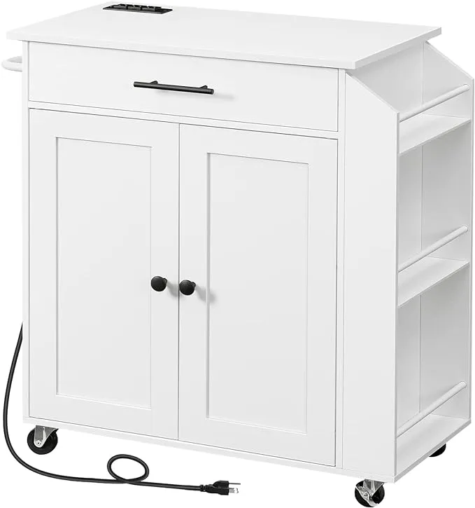 HOMCOM Kitchen Island with Storage