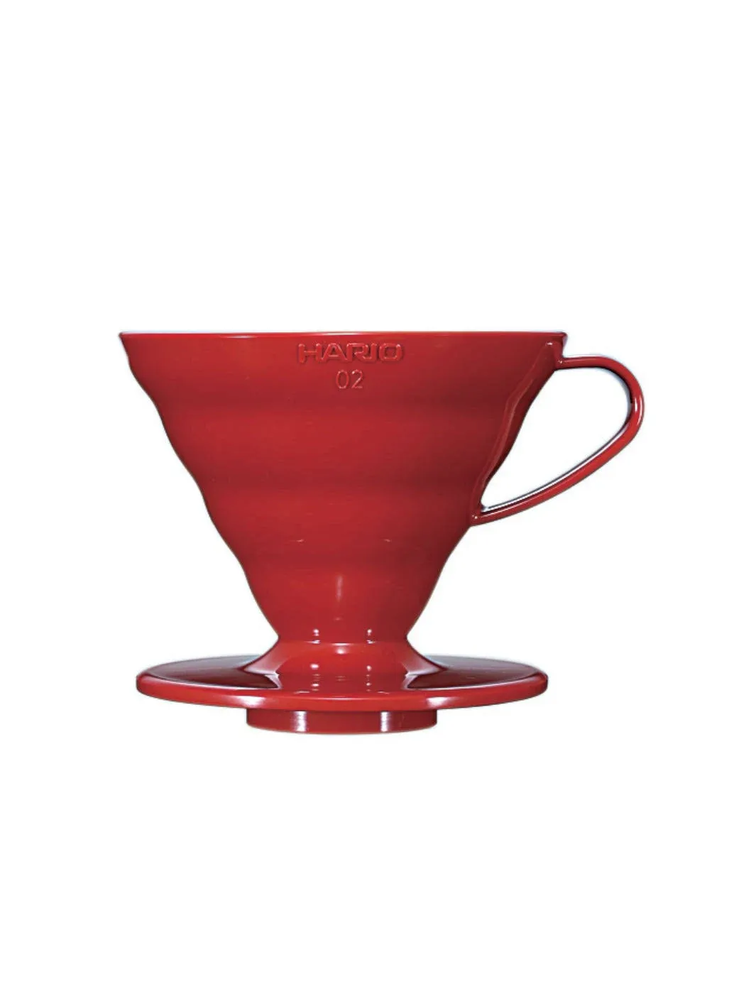 Hario V60 Plastic Coffee Dripper Pour Over Cone Coffee Maker Size 02, Red