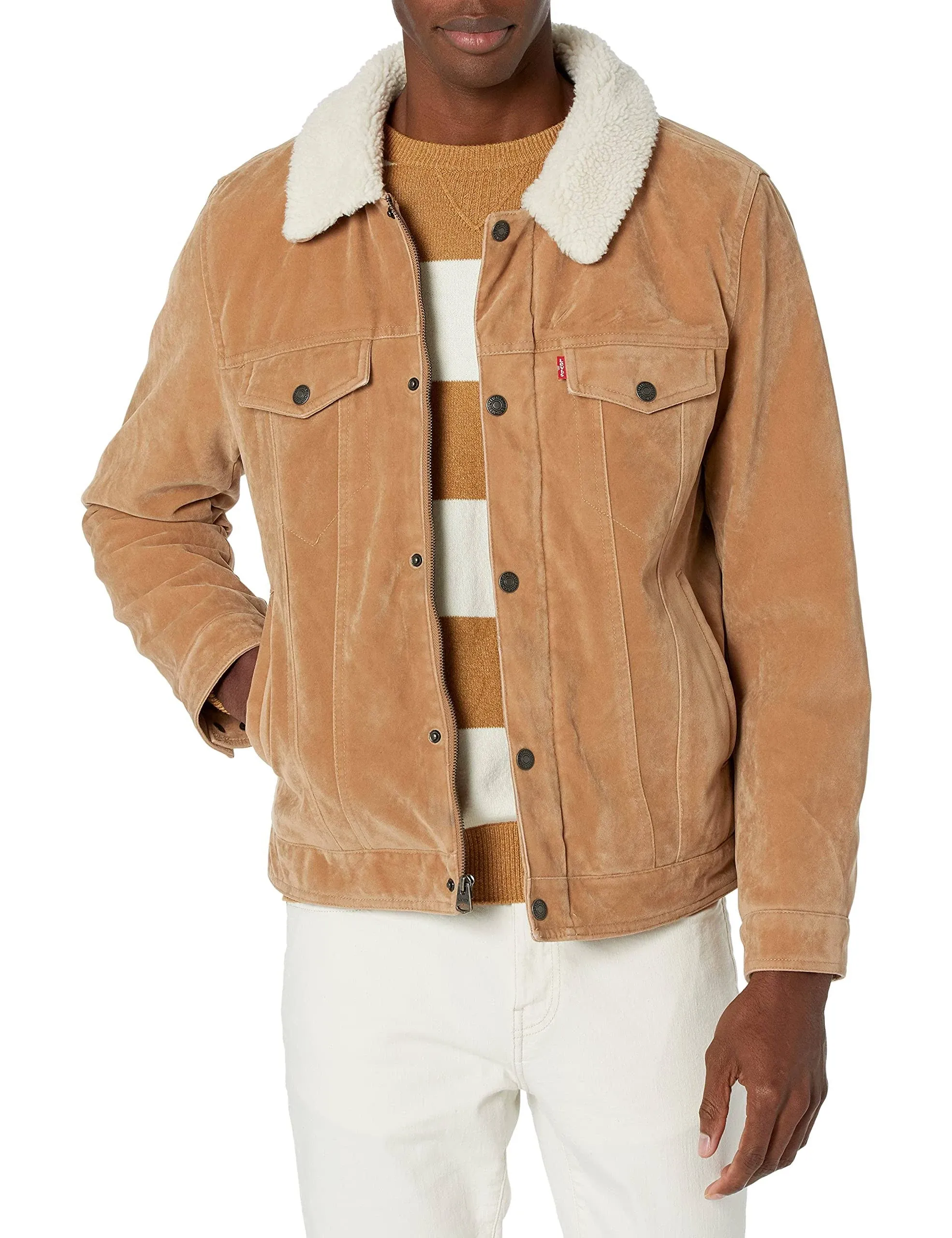 Levi's Men's Faux Leather Classic Trucker Jacket