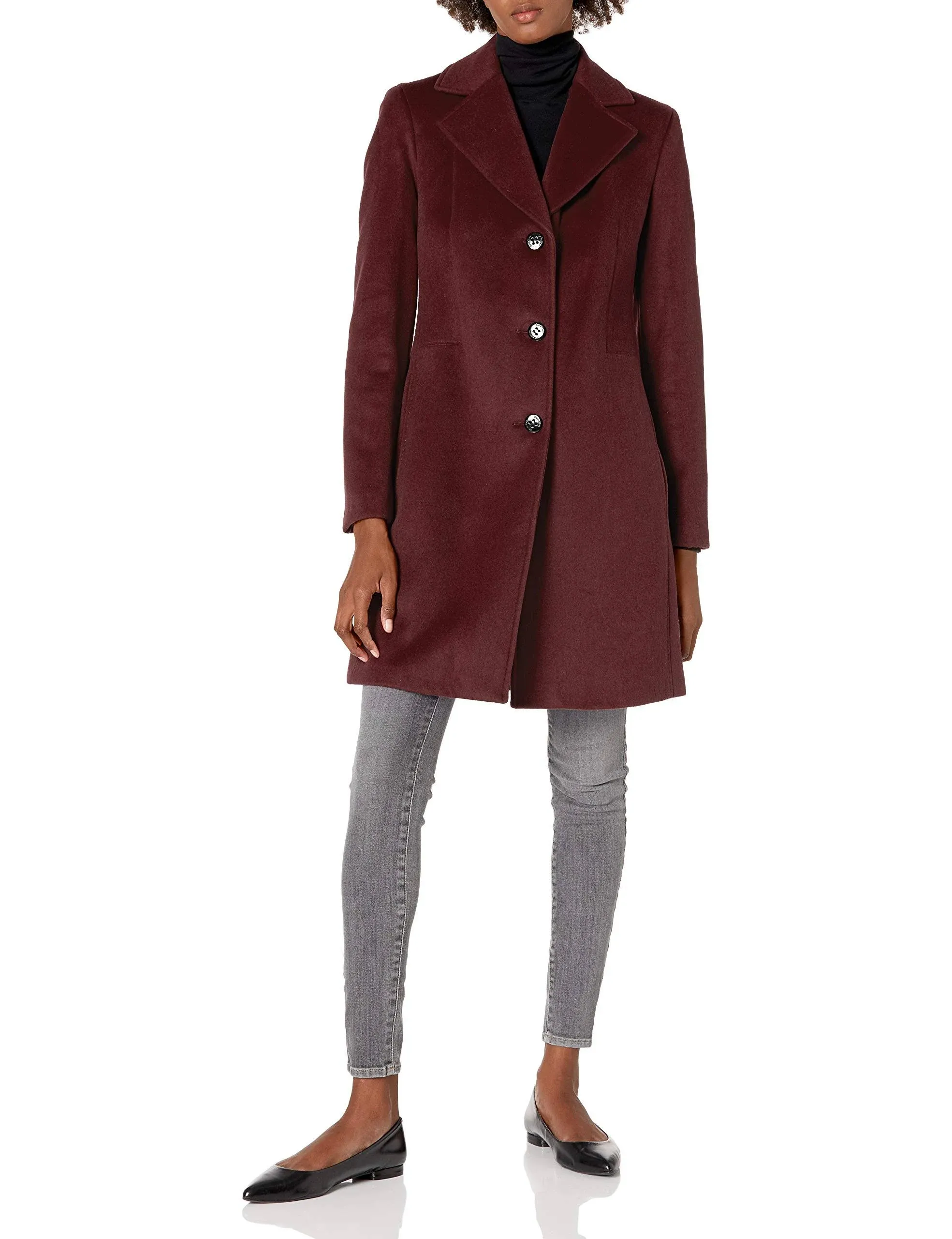 Calvin Klein Women's Jackets & Coats Calvin Klein Wool & Cashmere Blend Coat