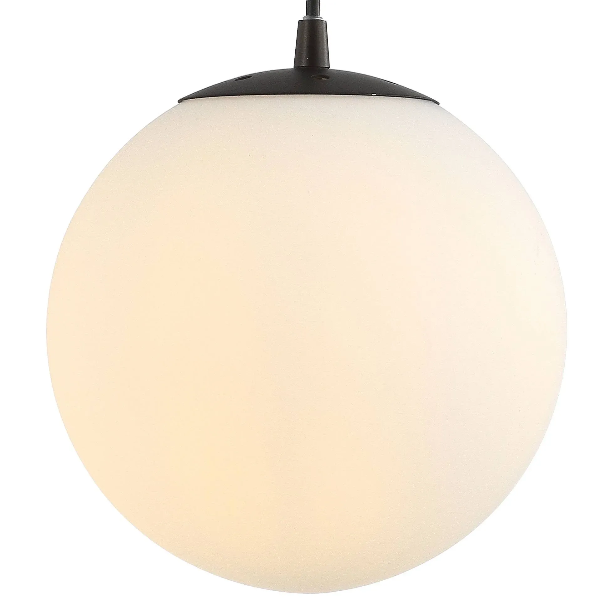 Jonathan Y Bleecker Metal/Glass Globe LED Pendant - White