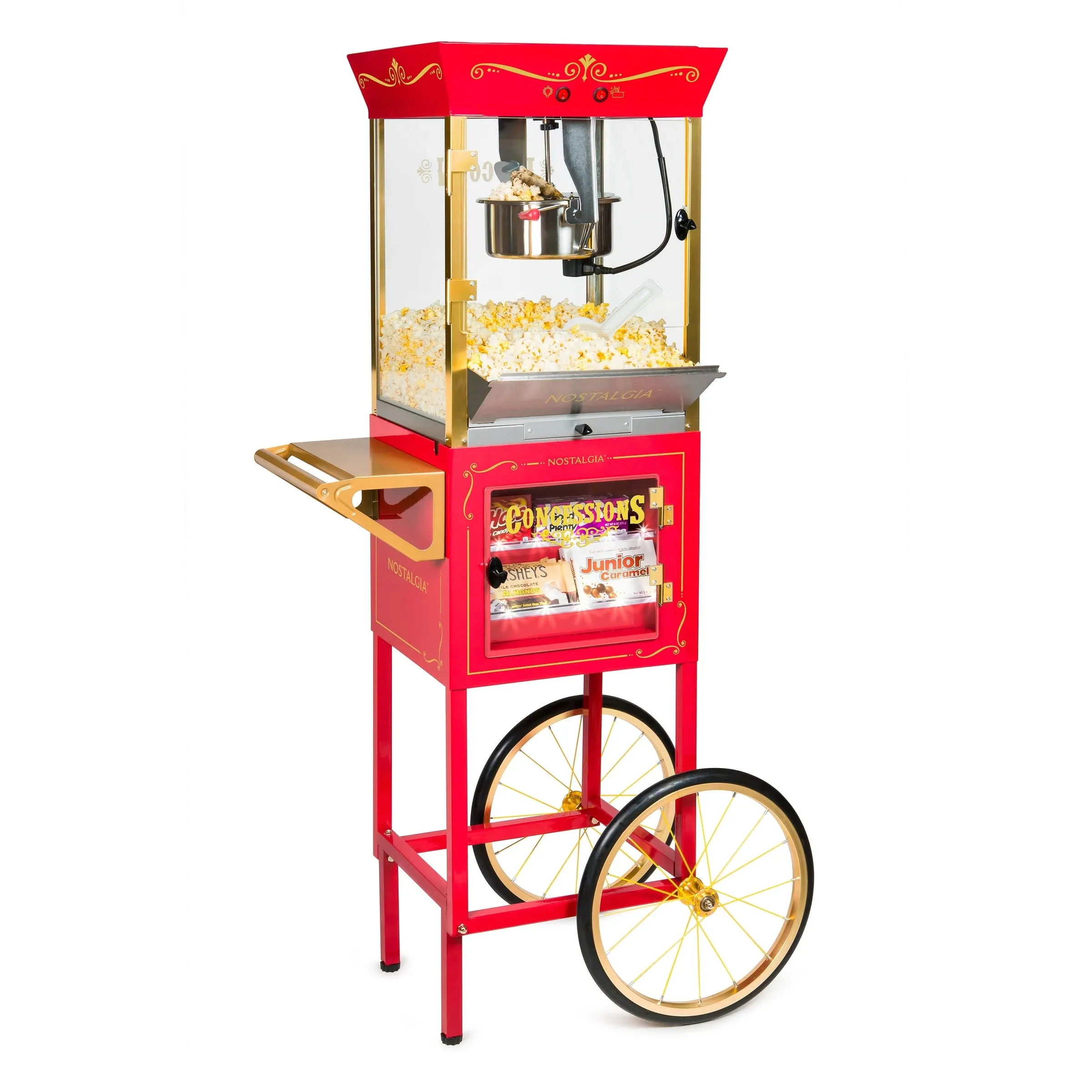 Nostalgia Vintage New 10oz Professional Popcorn & Concession Cart